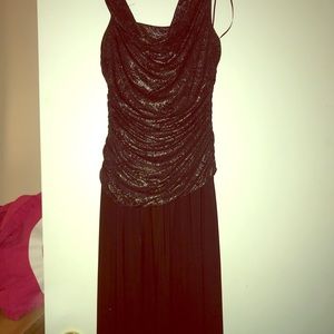 Long black and silver formal dress
